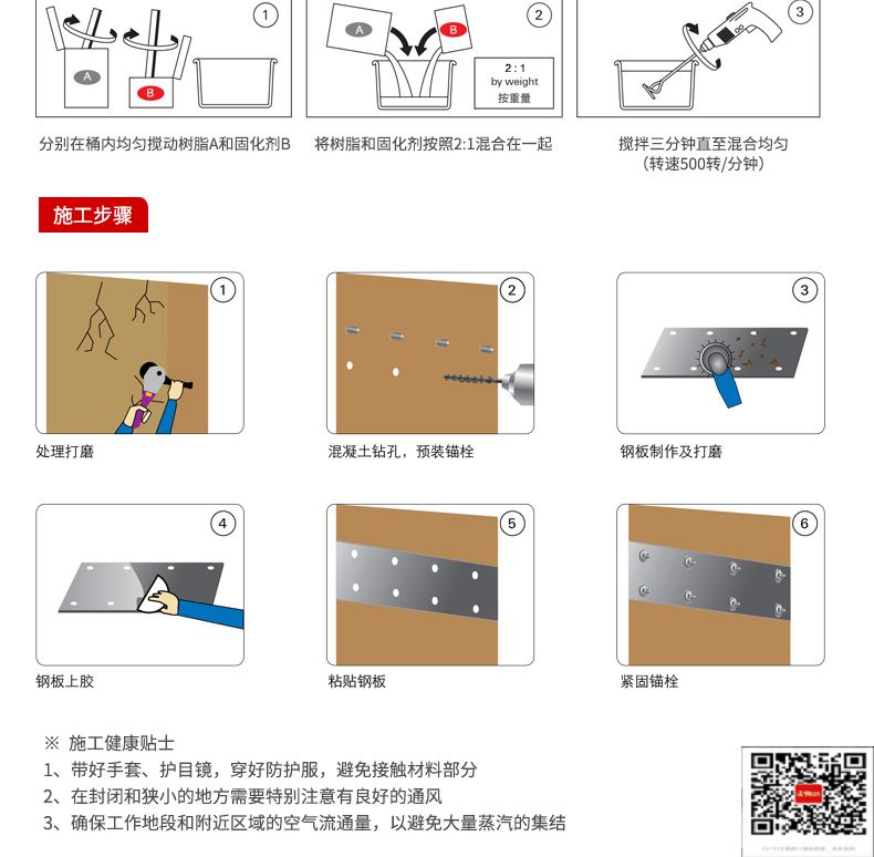 包钢宁远粘钢加固施工过程